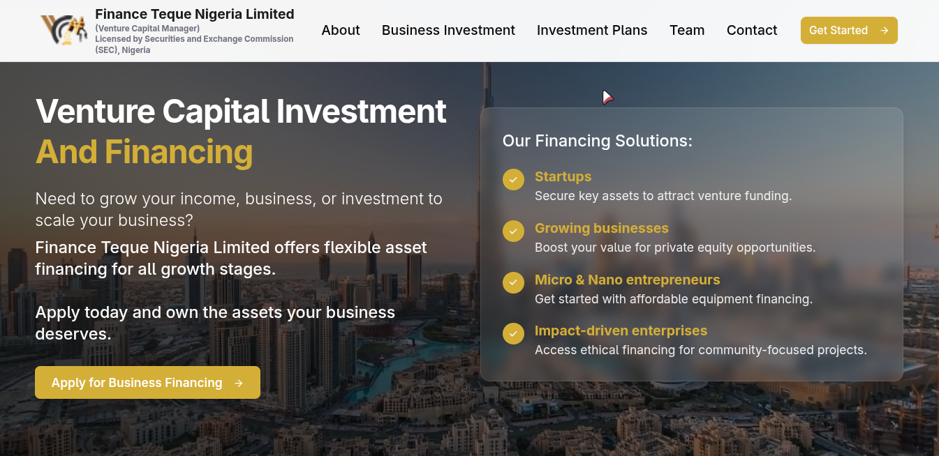 Finance Teque Investment